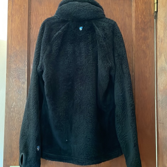 Kuhl women’s size L fuzzy black jacket - Picture 2 of 4